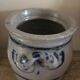 Blue grey stoneware pot