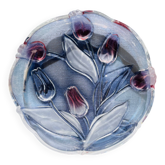 Coupelle vintage motif tulipes