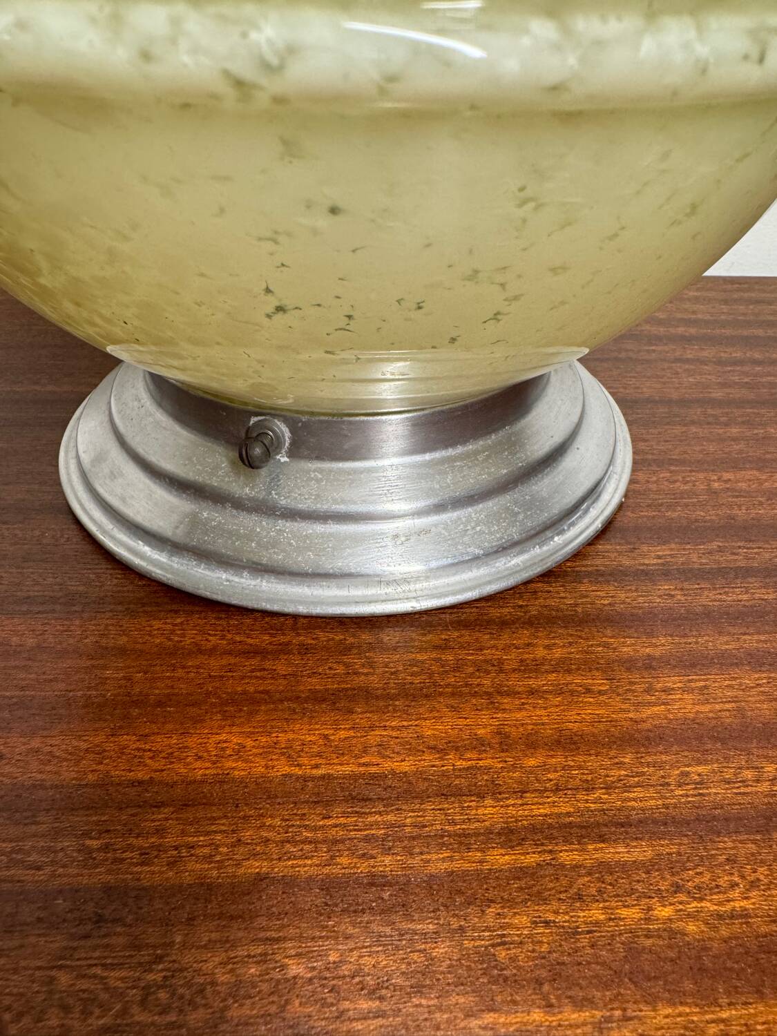 Ceiling light or glass lamp by Clichy Art Deco