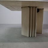 Travertine dining table, Italy 1960s