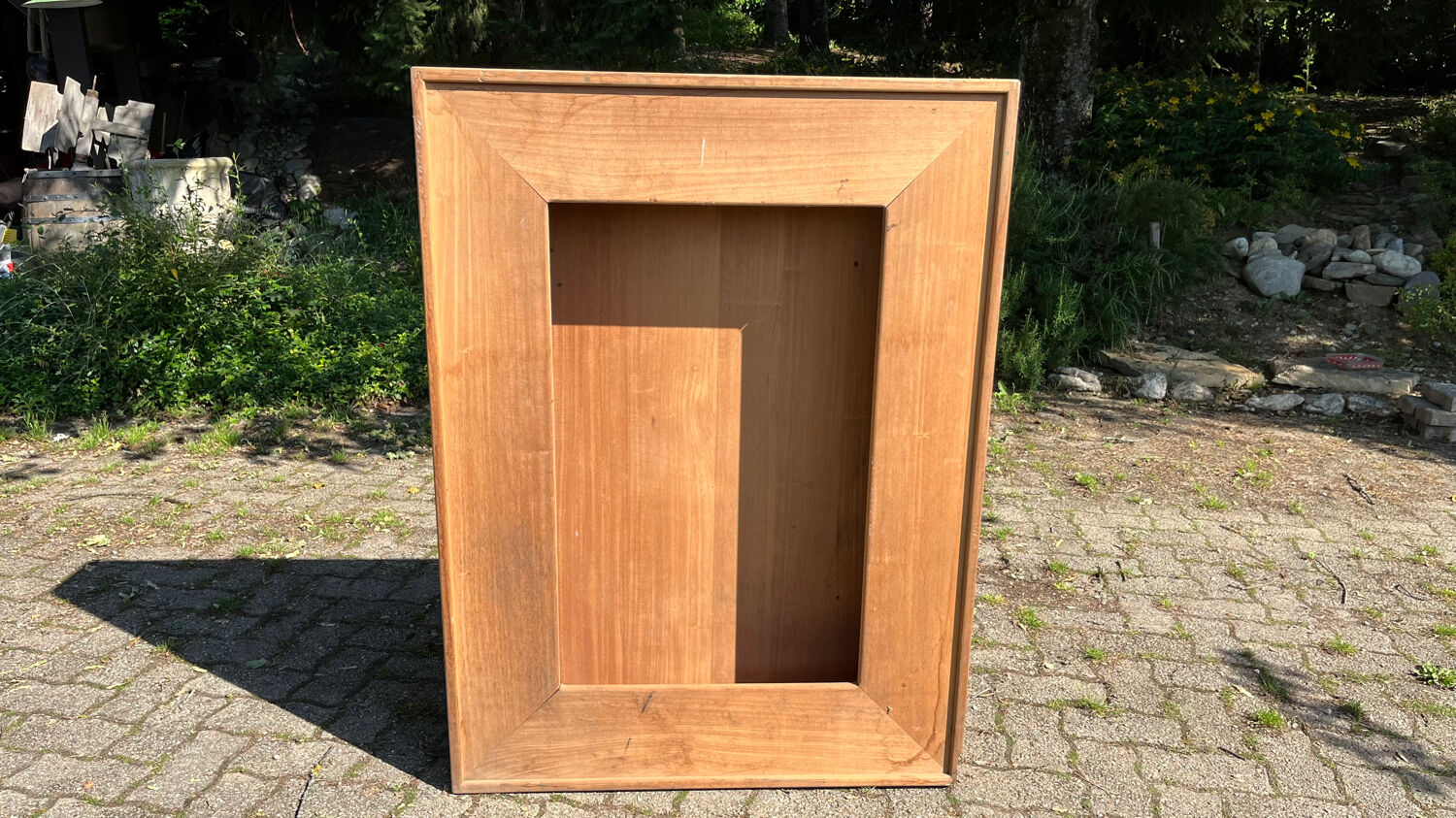 90s wooden storage chest