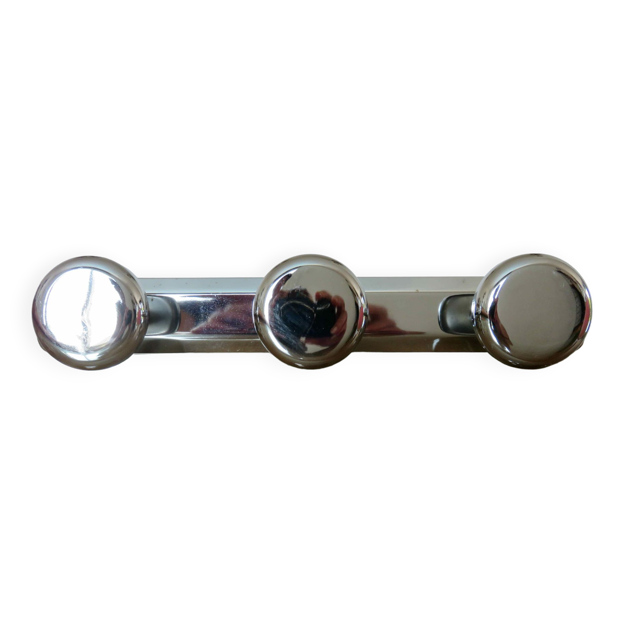 Coat rack in chromed metal 1970