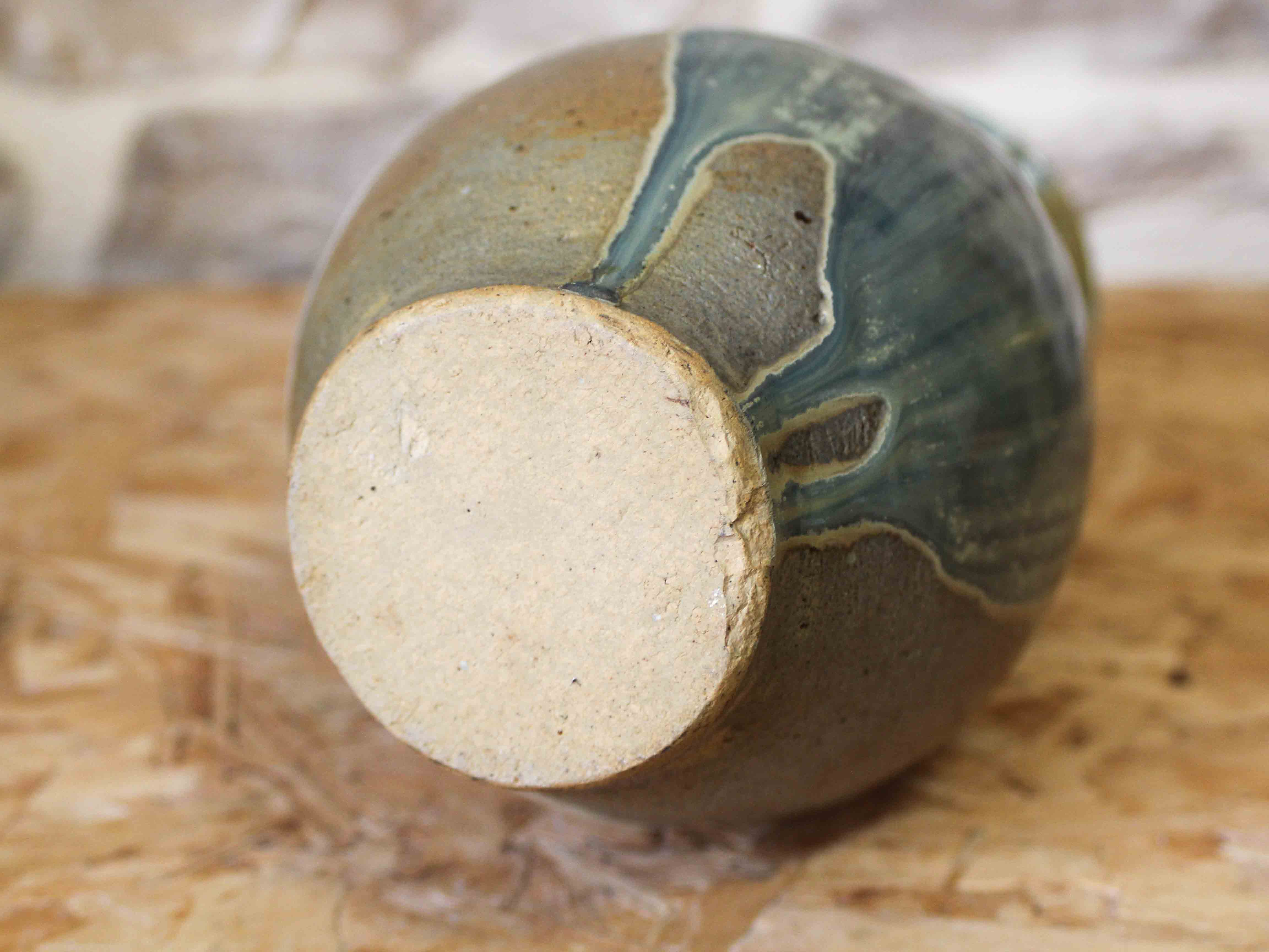 Glazed stoneware vase