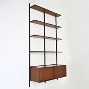 Bibliothèque murale E22 par Osvaldo Borsani pour Tecno, années 1950