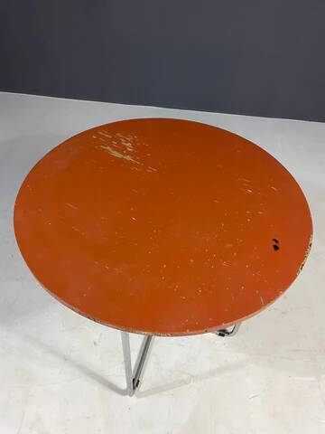 Ensemble de salle à manger chromé par Robert Slezák, années 1930, état d'origine avec patine