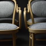 Ensemble de 4 chaises Gemla en hêtre, Suède 1970
