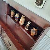 Vintage Louis van Teeffelen sideboard for Wébé, antique secretary buffet