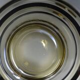 Set of 6 smoked glasses of the brand vereco - around 1970