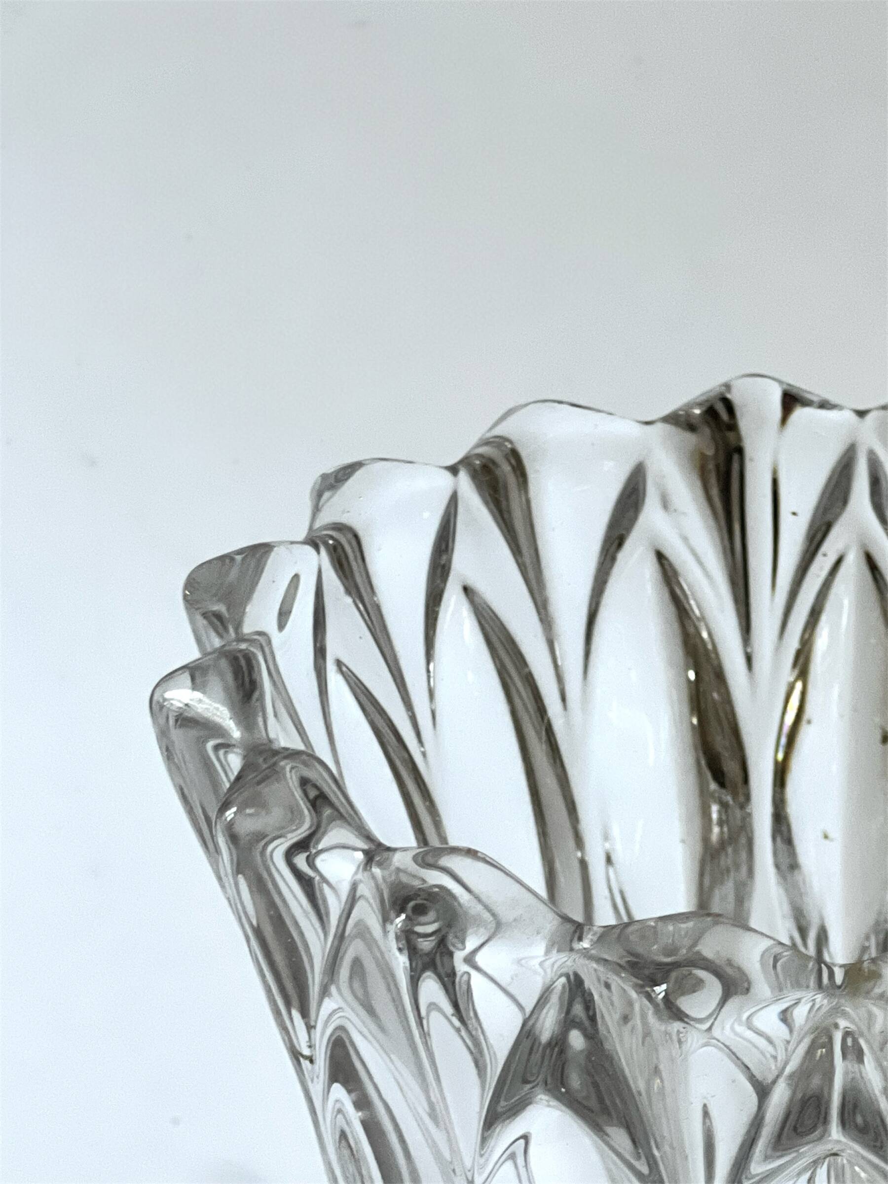Large cut crystal vase