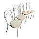 Vintage metal and plastic chairs, set of 4
