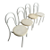 Vintage metal and plastic chairs, set of 4