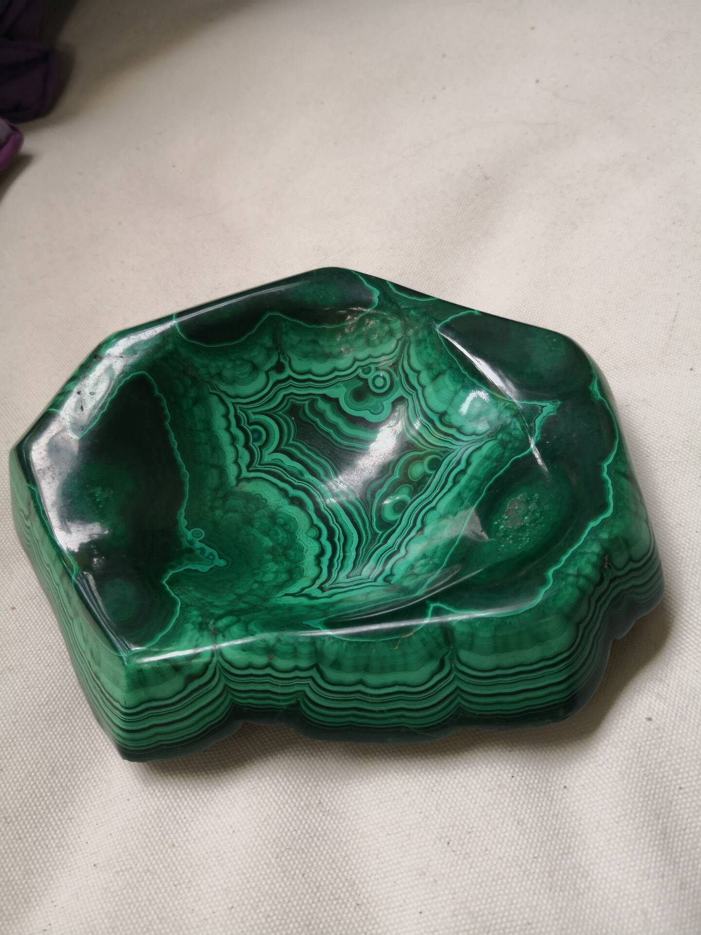 Malachite tray