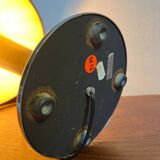 Art Deco table lamp in wood and silver metal