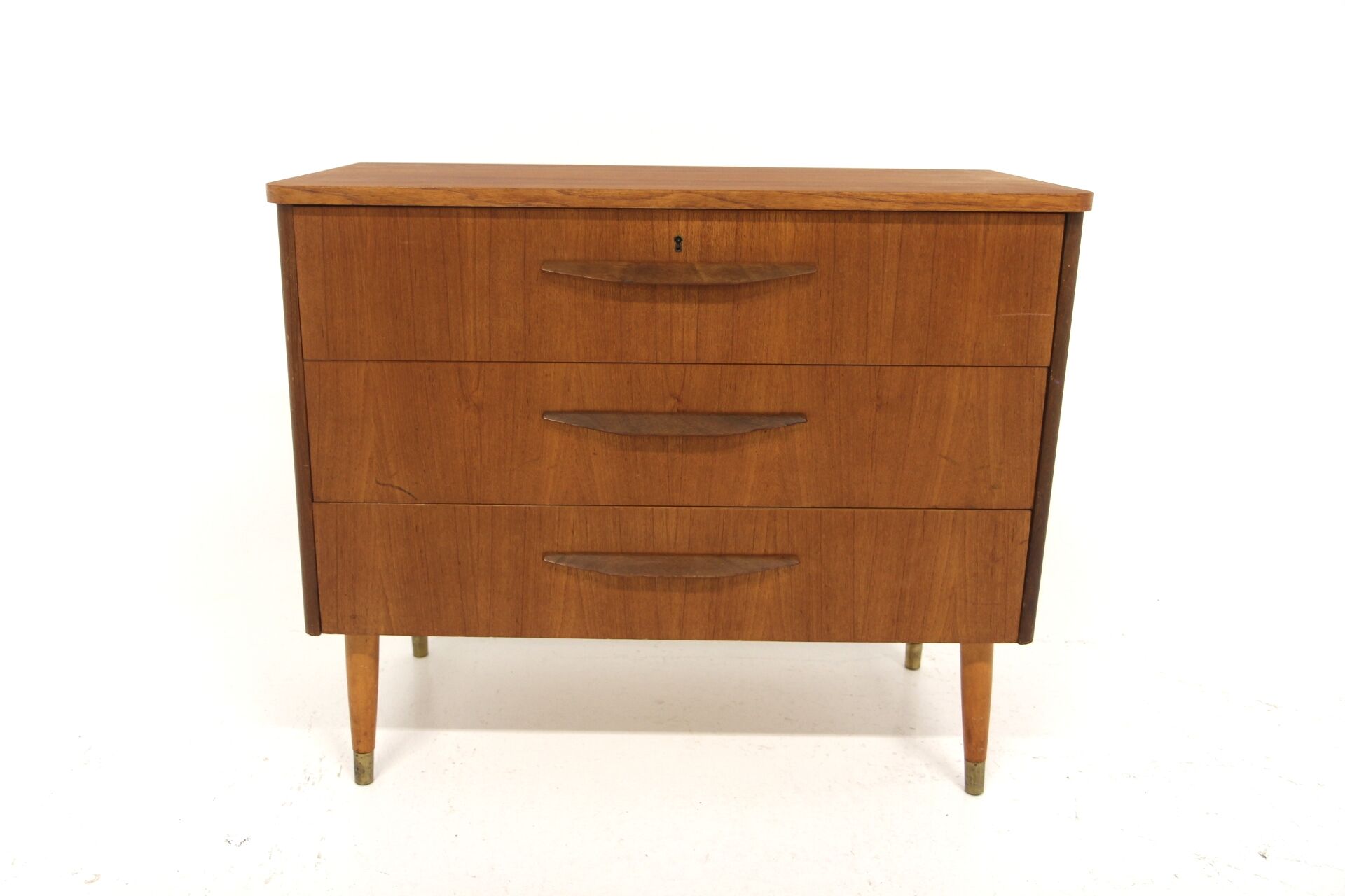 Scandinavian teak commode, Bröderna Gustavssons, Markaryd, Sweden, 1960