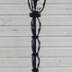 Black wrought iron floor lamp attributed to Gilbert Poillerat