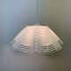Mid-century minimalist folded glass hanging lamp, 1980’s