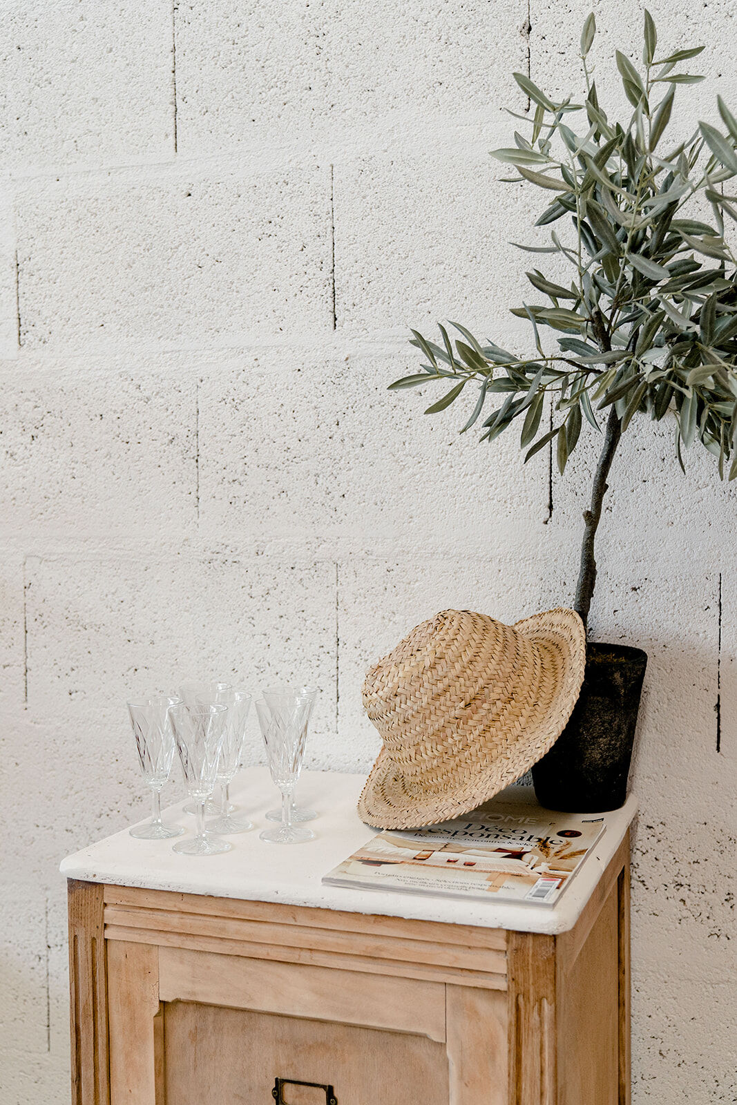 Rustic wooden furniture