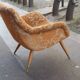 Vintage Scandinavian organic armchair 50s 60s