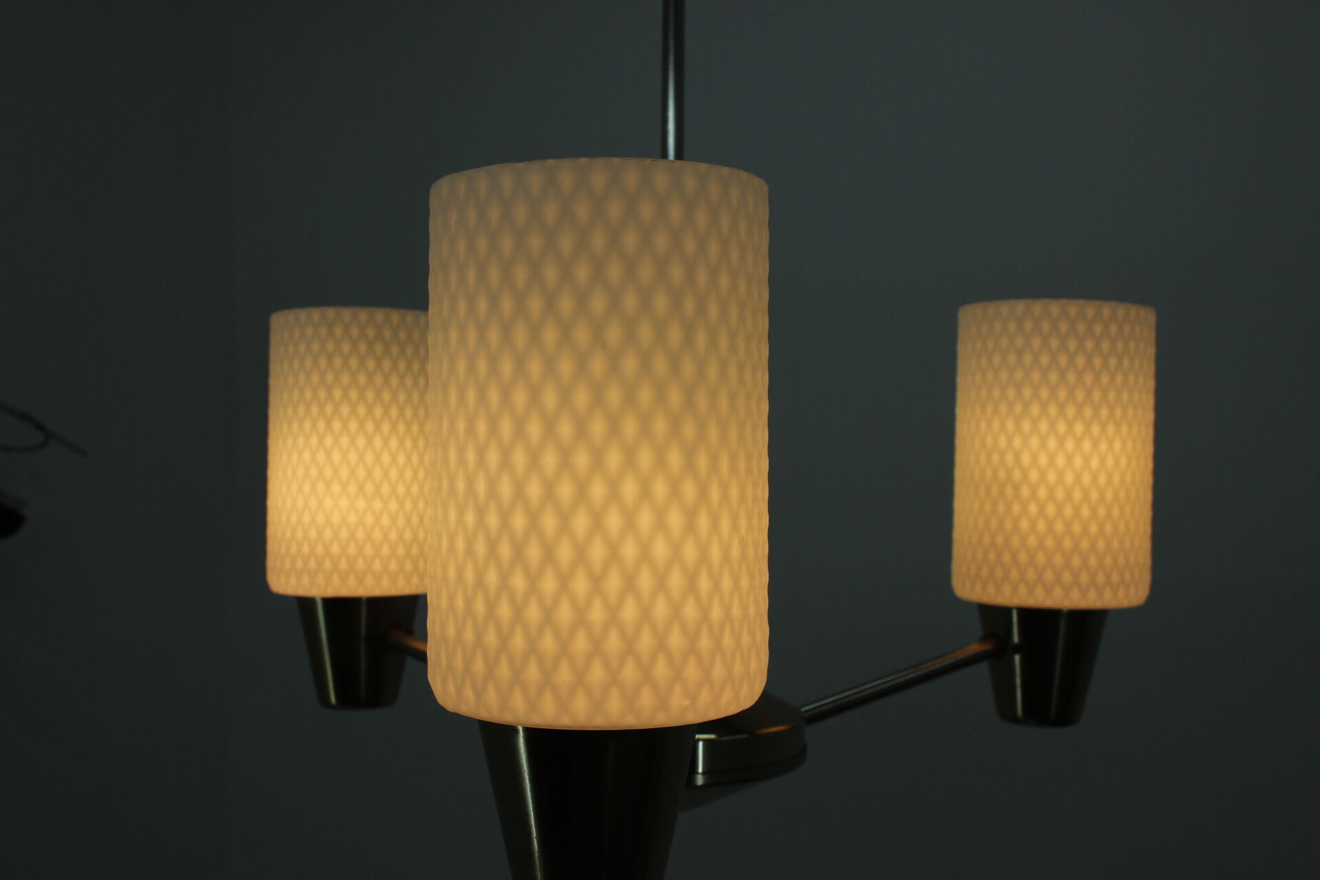 Mid-century adjustable chandelier/Kamenický Šenov, 1960´s.