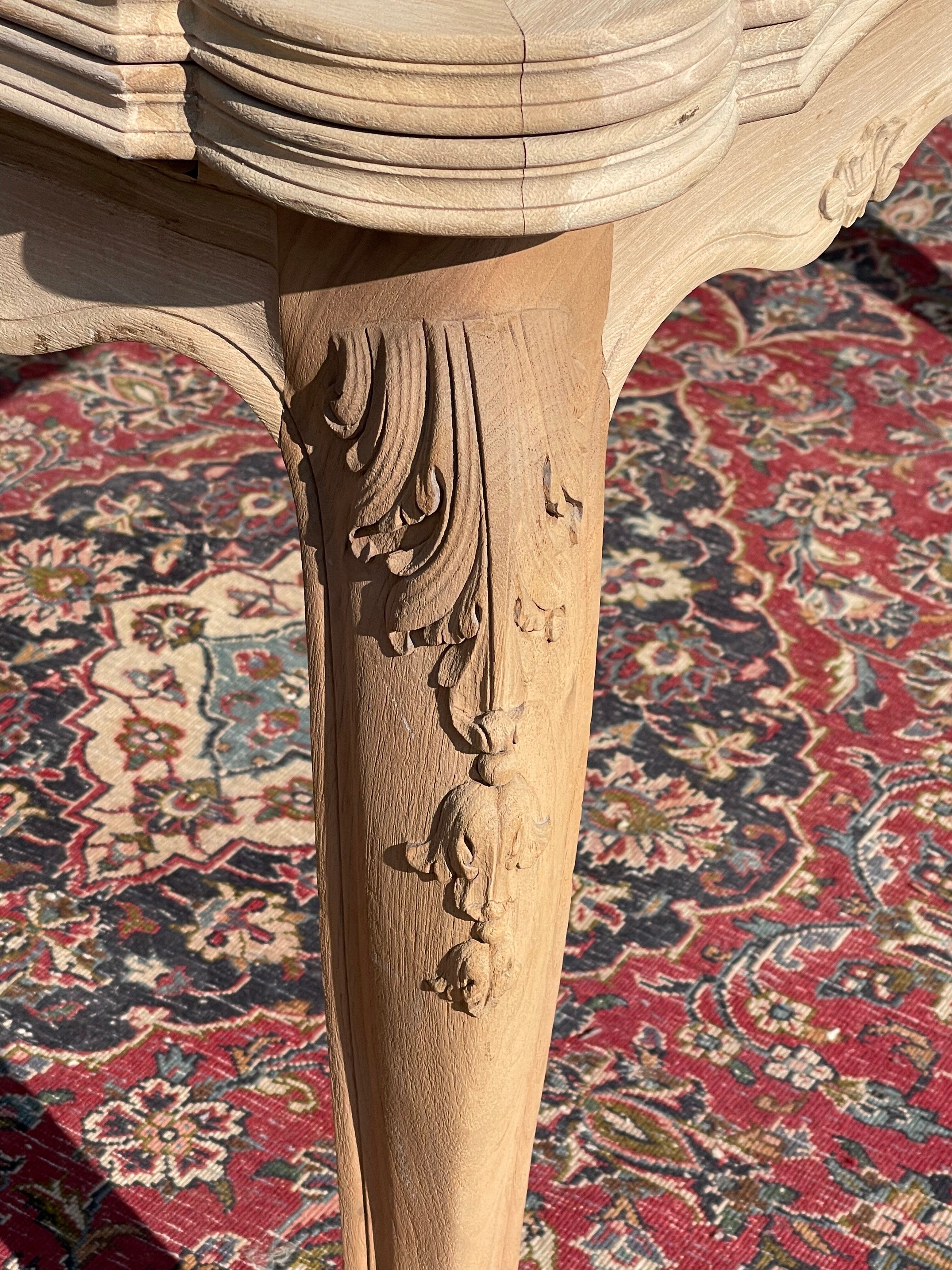 Walnut Table Louis XV Style