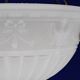 Plafonnier suspendu en verre de lune anglais antique des années 1900