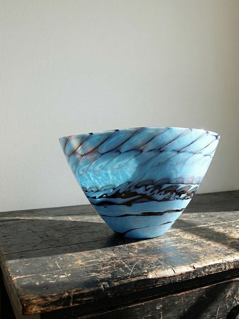 Centrepiece, bowl or large glass bowl from Murano "Yourmurano" handmade.