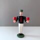 Wooden miner from the Erzgebirge, candle holder, vintage decoration, Christmas