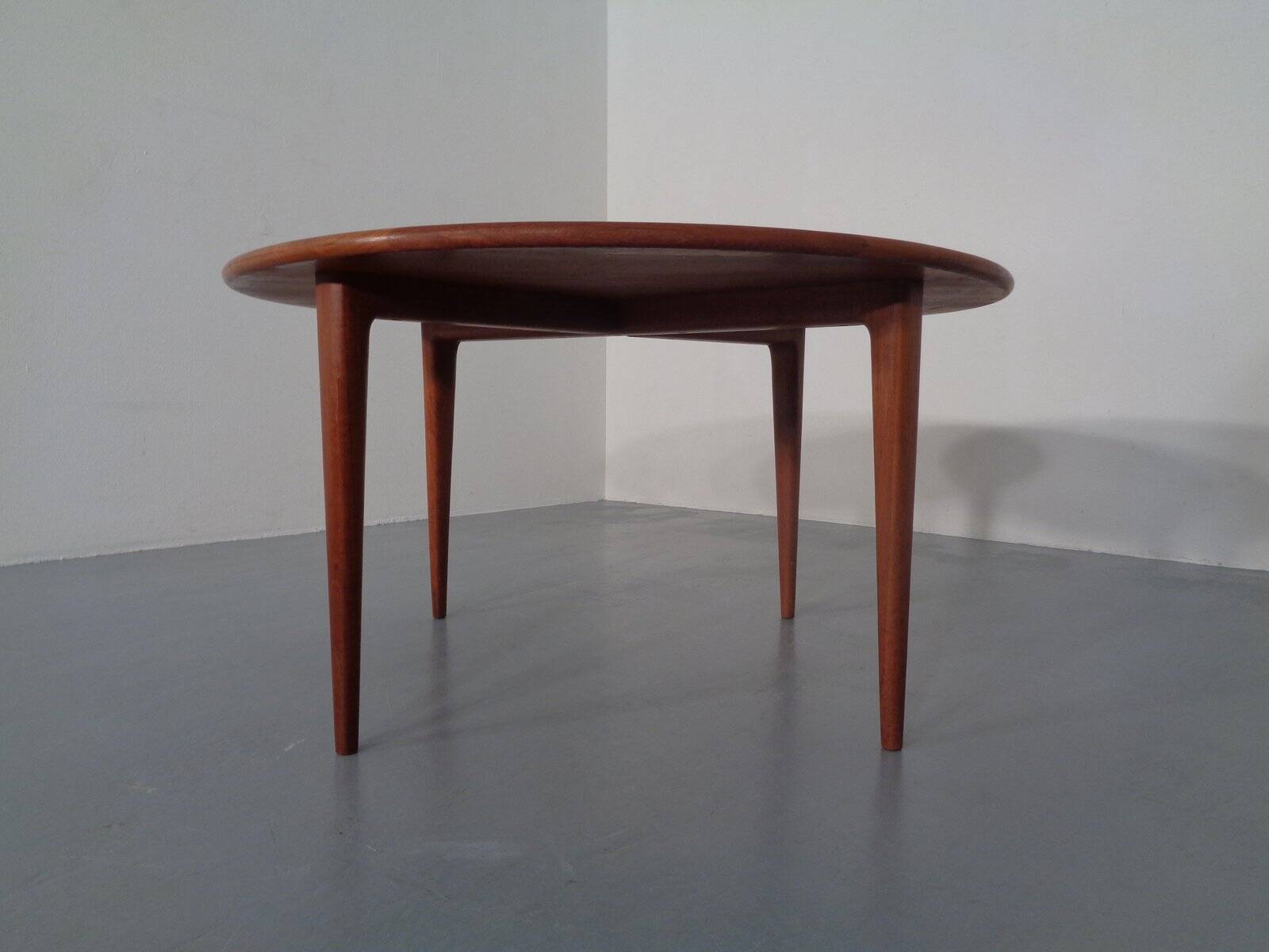 Danish Solid Teak Coffee Table from A/S Mikael Laursen, 1960s