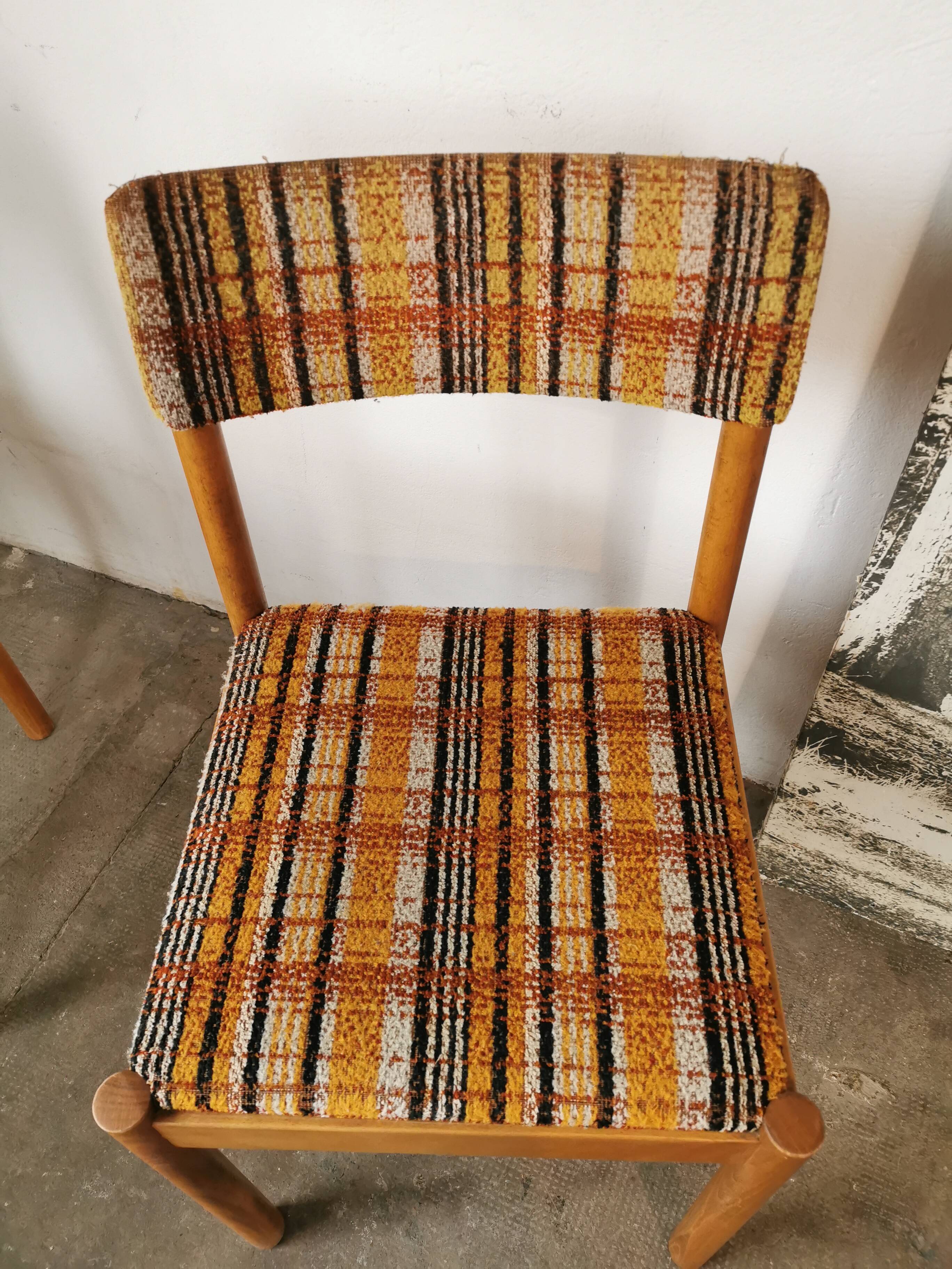 Set of 4 Baumann chairs, 70s