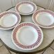 Set of 4 hollow plates Badonviller years 30-40