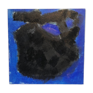 Tableau abstrait bleu