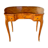 Bureau marqueterie et bronze style Louis XV
