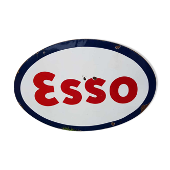 Enamelled plate Esso