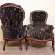 Paire De Bergères Style Louis XV En Noyer vers 1850