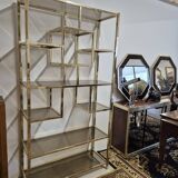 Vintage 1970s golden designer shelf