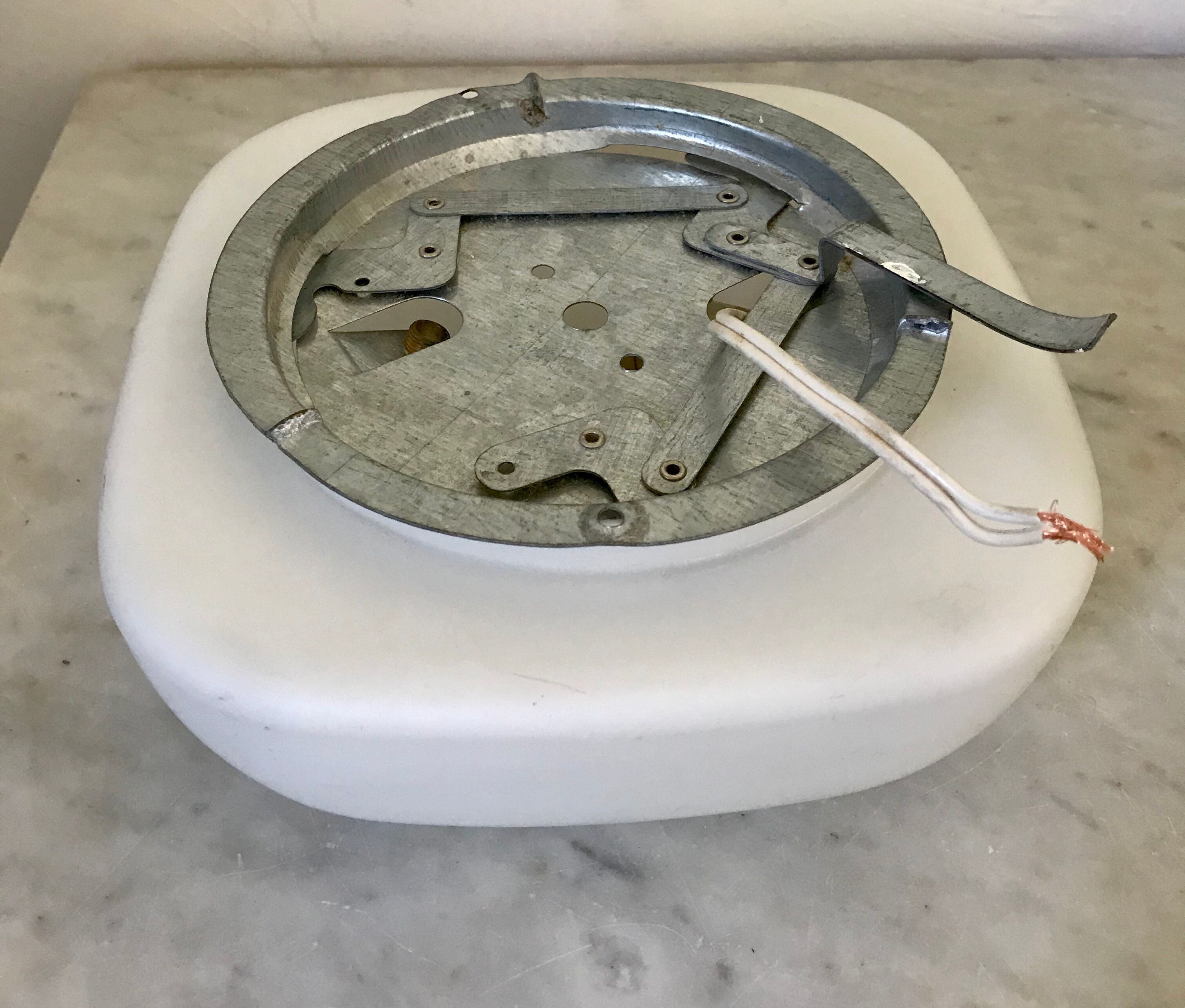 Sconce in vintage opaline