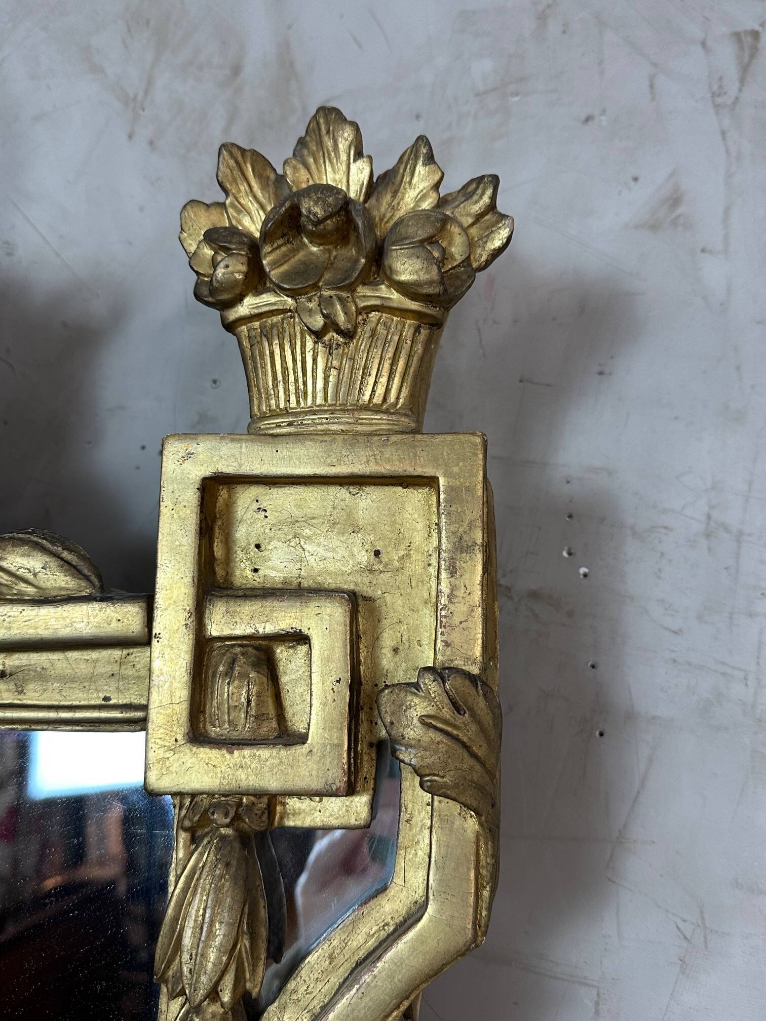 18th century giltwood mirror