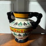 Quimper vase in ceramic – hand-painted decoration