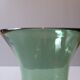 Green blown glass vase