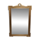Carved wooden pediment mirror