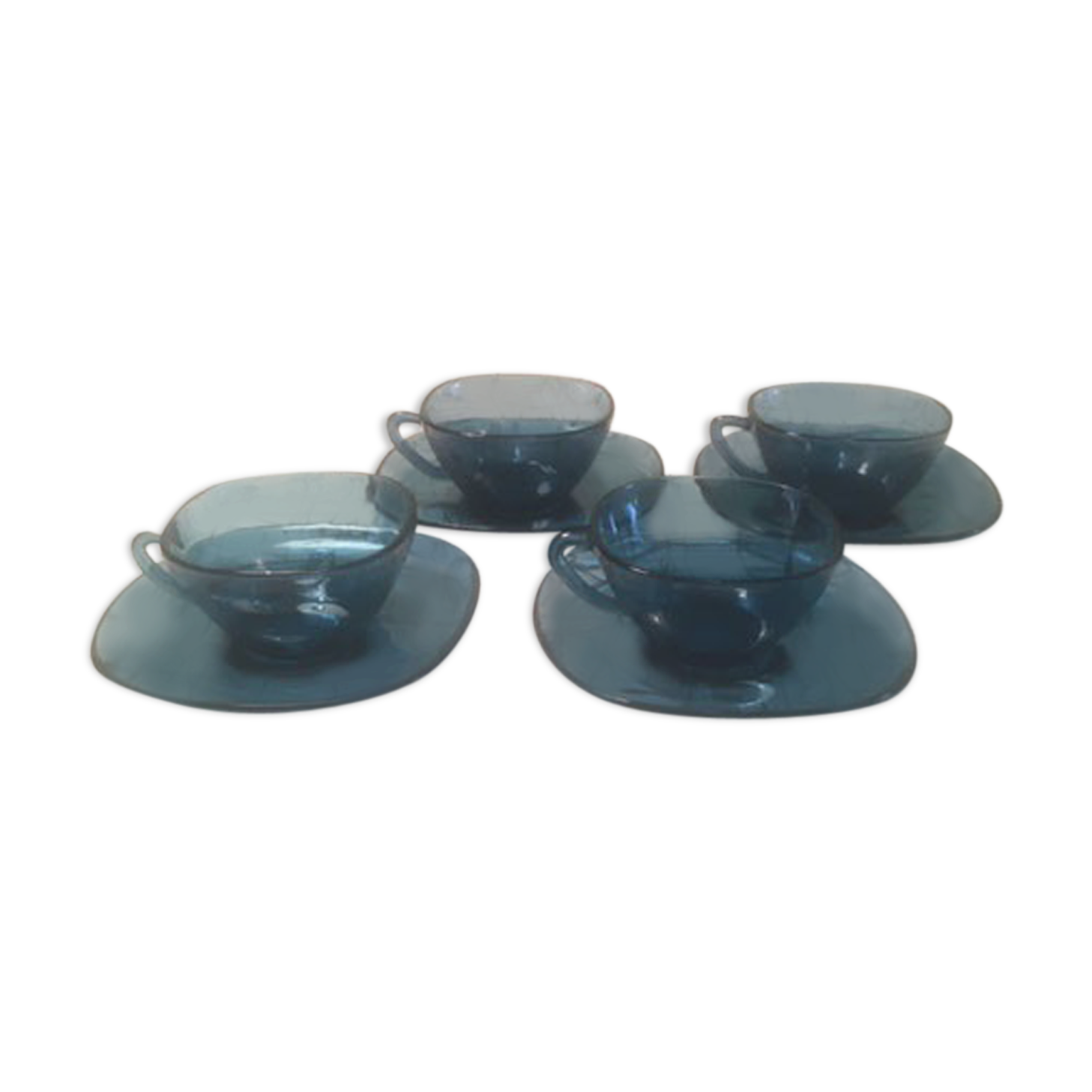 4 cup batch with 70s Vereco saucers