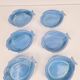 Assiettes en céramique bleue en forme de poisson par Aimé De Grimaud, France, 1970, ensemble de 6.