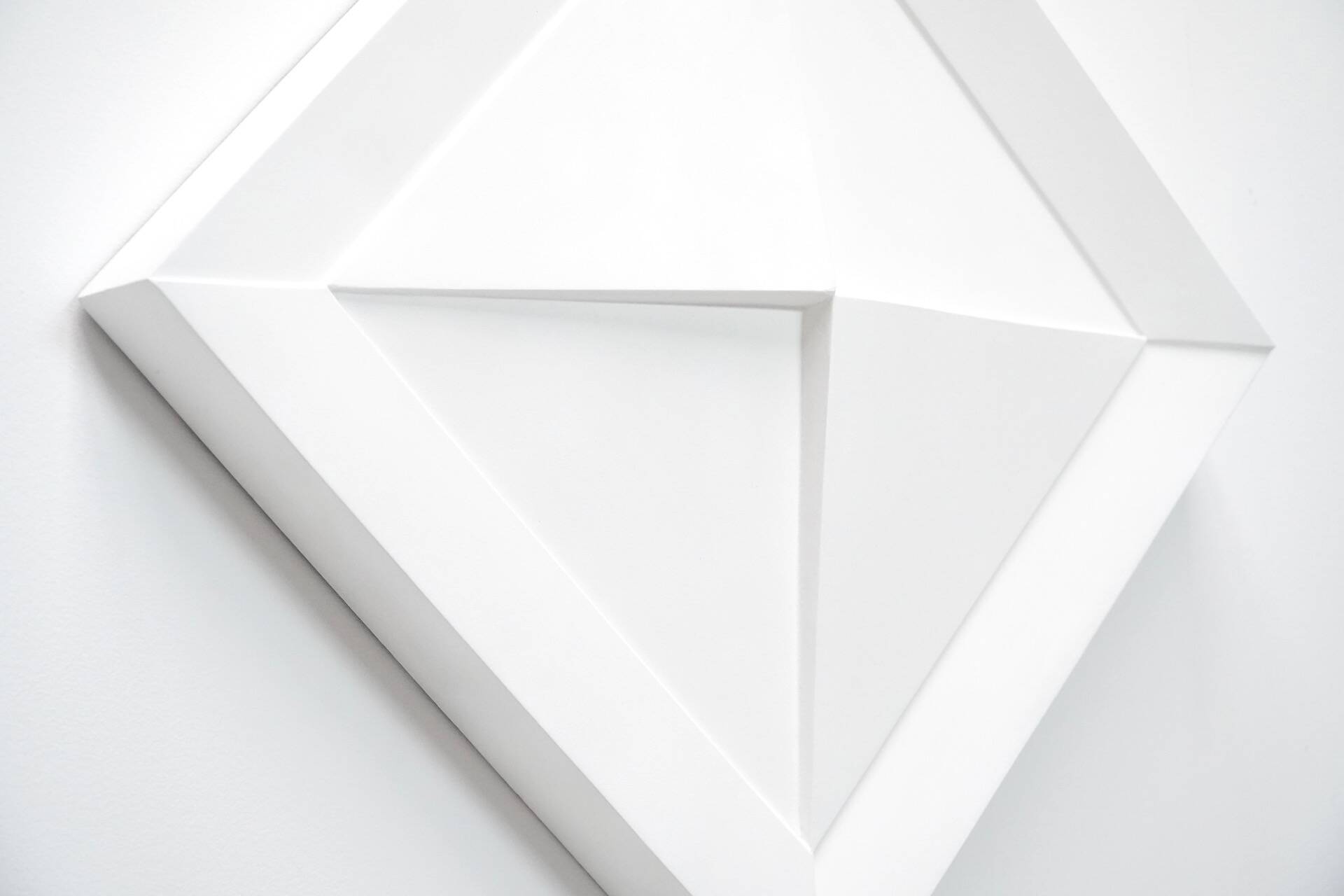 Gilbert Swimberghe, White Lacquered Wood Relief