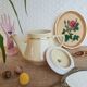 Old vintage ceramic tea and coffee maker