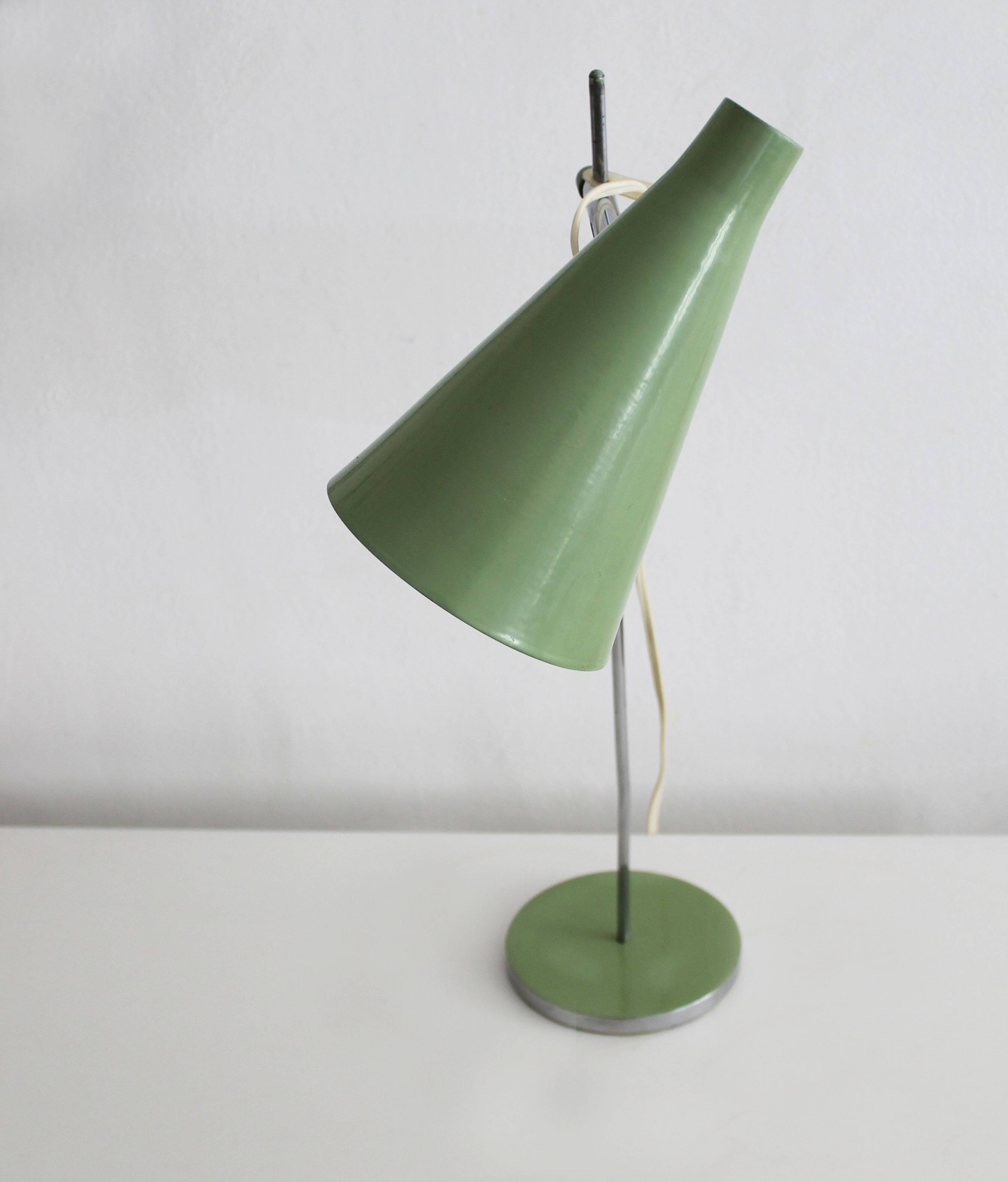 Lampe de table moderne du milieu du siècle des années 1960 par Josef Hurka pour Lidokov