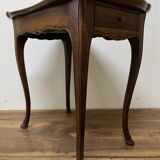 Cabaret table in walnut and oak from the end of the 19th century