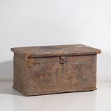Ancien coffre en bois massif (Année 1830) #34