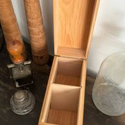 Ancienne boîte à fiches en bois