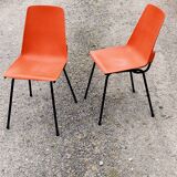 Pair of Fantasia Grosfillex shell chairs