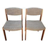 Pair of Scandinavian wool chairs
